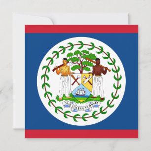 Belize Flag Einladung