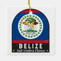 Belize Flag Emblem gestört Vintag