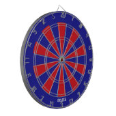 Belize Flag farbenfroh Patriotic Dartscheibe (Vorderseite Links)