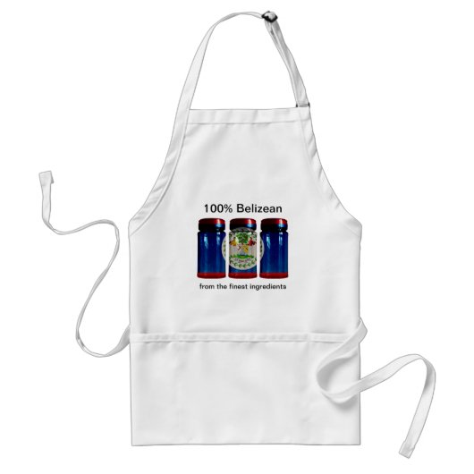 Belize Flag Gewürzjars Schürze (Vorne)