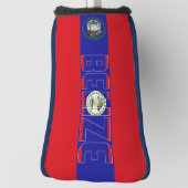 Belize Flag Gorgetic Patriotic Golf Headcover (Rotieren 90)
