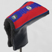 Belize Flag Gorgetic Patriotic Golf Headcover (3/4 Vorderseite)