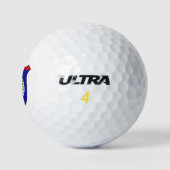 Belize Flag Grand Patriotic Golfball (Logo)