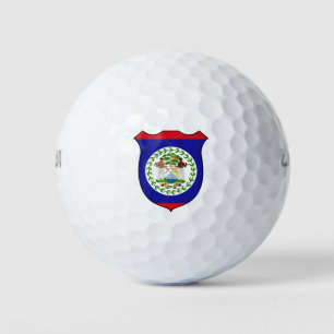 Belize Flag Grand Patriotic Golfball