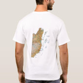 Belize Flag + Karte + Text T - Shirt (Rückseite)