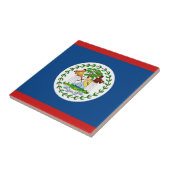 Belize Flag Keramik Tile Fliese (Seite)