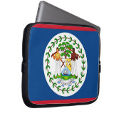 Belize Flag Laptop Sleeve (Vorne Rechts)