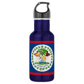 Belize Flag Liberty Flasche Trinkflasche (Vorderseite)
