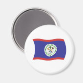 Belize Flag Magnet (Vorderseite/Rückseite)