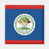 Belize Flag Magnet (Vorne)