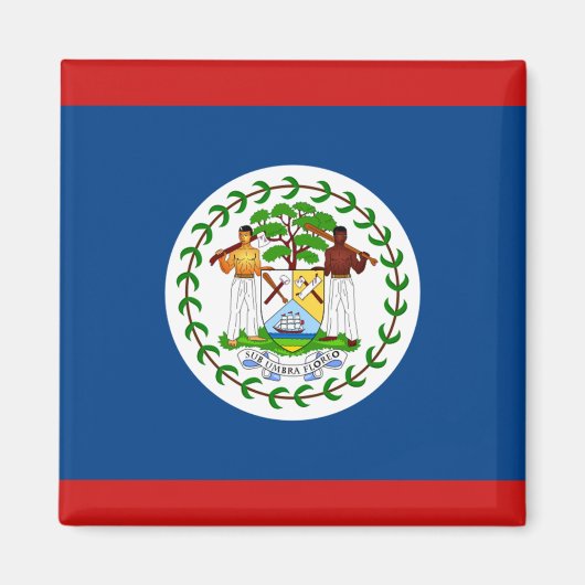 Belize Flag Magnet (Vorne)