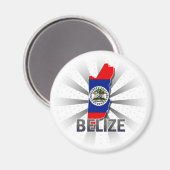 Belize Flag Map 2.0 Magnet (Vorderseite/Rückseite)
