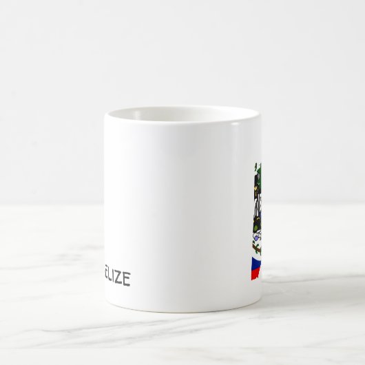 Belize Flag Map Kaffeetasse (Mittel)