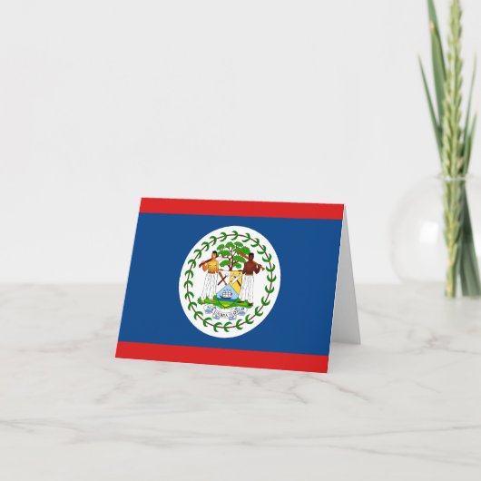 Belize Flag Notecard Karte (Vorderseite)