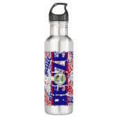 Belize Flag Patriotic Edelstahlflasche (Vorderseite)