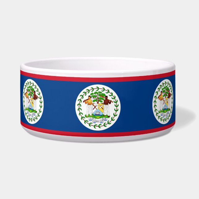 Belize Flag Pet Bowl Napf (Vorderseite)