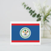 Belize Flag Postkarte (Stehend Vorderseite)
