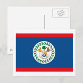 Belize Flag Postkarte (Vorne/Hinten)
