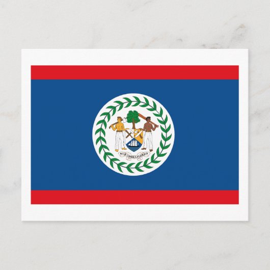 Belize Flag Postkarte (Vorderseite)