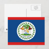 Belize Flag Postkarte (Vorne/Hinten)