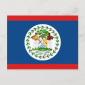 Belize Flag Postkarte (Vorderseite)