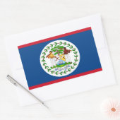 Belize Flag Rectangle Aufkleber (Umschlag)