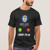 Belize Flag Souvenir Belize ruft an T-Shirt (Vorderseite)