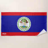 Belize Flag Splendid Patriotic Strandtuch (Vorderseite)