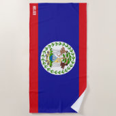 Belize Flag Splendid Patriotic Strandtuch (Vorderseite)