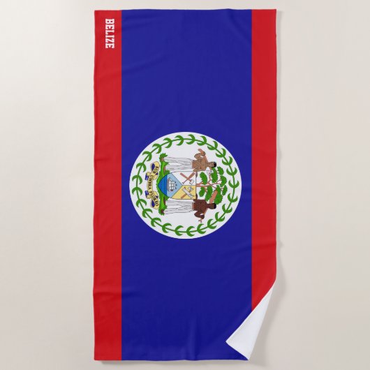 Belize Flag Splendid Patriotic Strandtuch (Vorderseite)