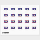 Belize Flag Sticker (Blatt)