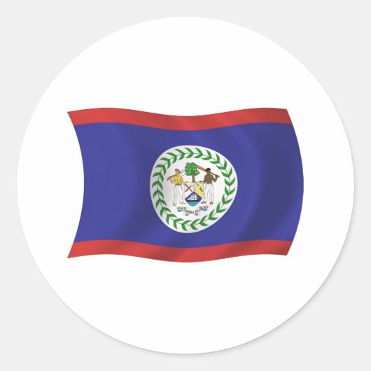 Belize Flag Sticker (Vorderseite)