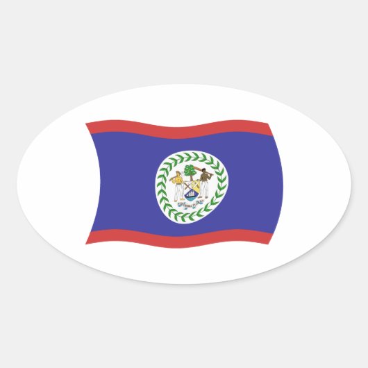 Belize Flag Sticker (Vorderseite)
