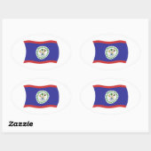 Belize Flag Sticker (Blatt)