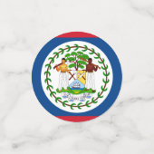 Belize Flag Table Confetti Konfetti (Klein Vorderseite)