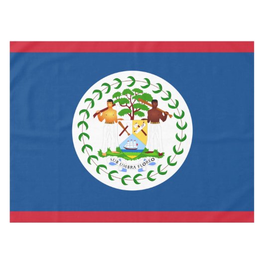 Belize Flag Tableclout Tischdecke (Vorderseite (Horizontal))
