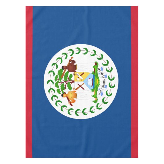 Belize Flag Tableclout Tischdecke (Vorderseite)