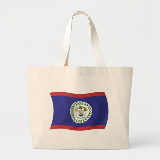 Belize Flag Totbeutel Jumbo Stoffbeutel (Vorne)