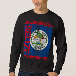 BELIZE Flag Vintag BEKÄMPFUNG Sweatshirt
