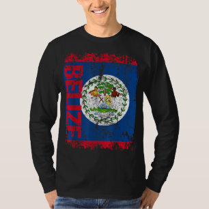 BELIZE Flag Vintag BEKÄMPFUNG T-Shirt