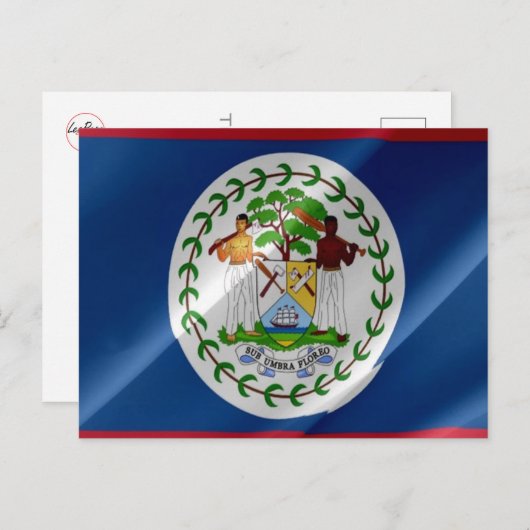 Belize - Flag Wave - Postkarte (Vorne/Hinten)