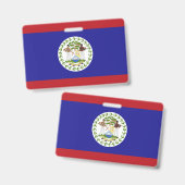 Belize-Flagge Ausweis (Vorder- & Rückseite)