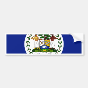 Belize-Flagge Autoaufkleber