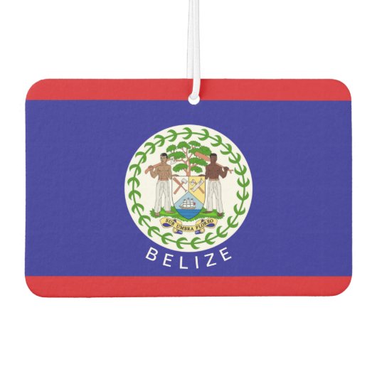 Belize-Flagge Autolufterfrischer (Vorderseite)