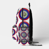 Belize-Flagge Bedruckter Rucksack (Rechts)