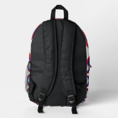 Belize-Flagge Bedruckter Rucksack (Rückseite)