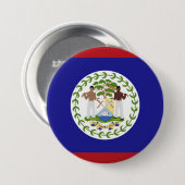 Belize-Flagge Button (Vorne & Hinten)