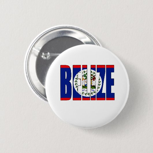 Belize-Flagge Button (Vorne & Hinten)
