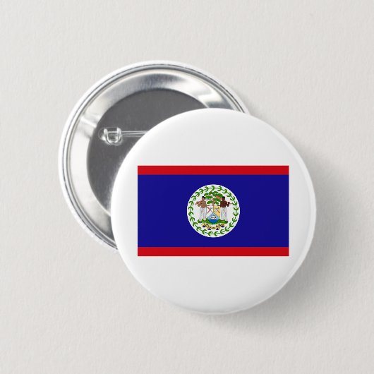 Belize-Flagge Button (Vorne & Hinten)
