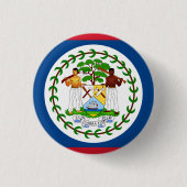 Belize-Flagge Button (Vorderseite)
